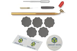 [SMART-BOX] Juego completo para reparaciones de pintura, lápiz de pintura, flores de lija, limpiador de barniz, lápiz de pintura de Loew Cornell Fine Line