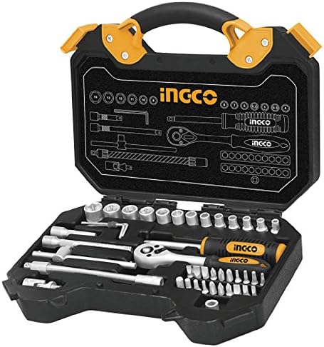 45 Piece Ratchet 1/4" Socket Set Industrial Grade Hand Tool