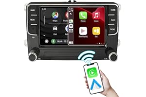 SCUMAXCON 7 inch 8 Core Advanced DSP Wireless CarPlay Android Auto Car Stereo Android 13 2+32GB IPS 4G LTE/5G WiFi GPS OPS RVC Bluetooth USB FM for VW Golf 5 6 Passat B6 B7 Polo Caddy Touran Tiguan