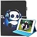 Produktbild Billionn Schutzhülle für iPad Mini 4 / Mini 3 / Mini 2 / Mini 1 [Freier Stylus Pen], PU Leder Case Flip Cover Hülle Standfunktion für Apple iPad Mini 4 / Mini 3 / Mini 2 / Mini 1 (Musik Panda)
