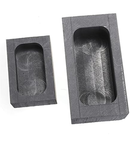 Lingotto Argento Stampo Fusione Metalli Per Colata Di Grafite - Foto 3