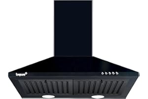 Livpure Alder 60 cm 1050 m3/hr Pyramid Kitchen Chimney with Elegant Look, Baffle Filter, Push Button, Efficient Dual LED Lamp