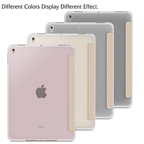 iPad Pro 10,5 Hülle, Infiland Ultra Smart Slim Lightweight TPU Schutzhülle Cover für Apple Neu iPad Pro 10,5″ Display 2017(mit Auto Schlaf / Wach Funktion)(Goldene) - 4