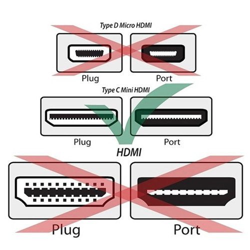 TOOGOO(R) Gold Plattiert HDMI auf HDMI Mini Kabel, 1,83 m / 6 Fuss - 3