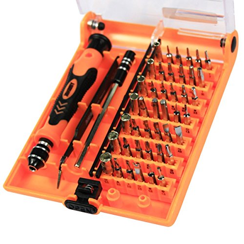 MoonLi 45 in 1 Multifunktions Schraubendreher Set Hardware Magnetische Schraubendreher Satz Reparatur Werkzeuge für Handy PC Multi Werkzeug Macbook Elektronik (45 in 1)