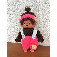 Hose und Stirnband für Monchichi 20 cm Häkelblume