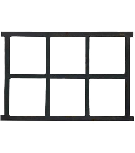 Fenêtre Décorative En Fer Style Grange Ancienne - 48 X 41 Cm Aspect 993114