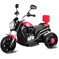SKYA Star 3 Wheel Harley Bike Rechargeable Battery Operated Ride On Bike for Kids,1 to 4 Years with Foot Accelerator - Red