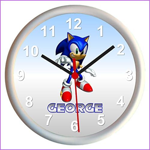 Personalised SONIC THE HEDGEHOG Wall Clock - An Ideal Gift