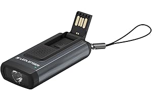 Led Lenser Ledlenser K6R Safety - Mini torcia ricaricabile, colore: Grigio/Nero