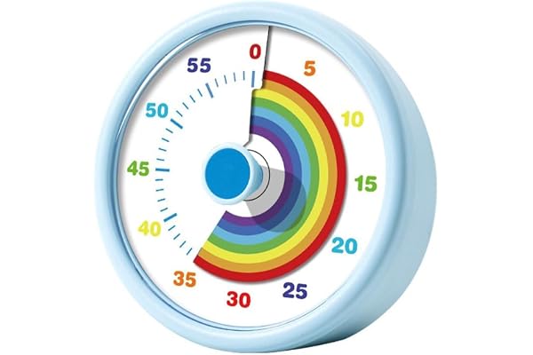 Visuell timer för barn, 60 minuters nedräkning, köksverktyg för klassrum, kontor, visuell timer för barn, barnvänlig timer