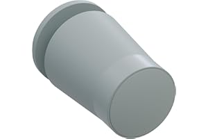 DIWARO. DIWARO® Rolladenstopper | Länge 28 mm | Farbe beige, dunkelbraun, grau oder hellbraun | mit Verschlusskappe und Schraube | Material Kunststoff | für Endleiste, Endschiene | Rolladenpanzer (grau)