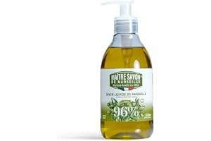 Maître Savon de Marseille - Flytande Marseille-tvål med olivolja - 300 ml - skonsam rengöring - 96% naturliga ingredienser