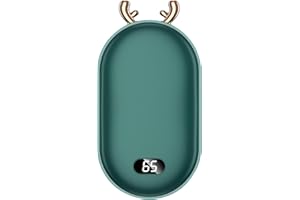 LULUANPING Hand Warmer Scaldamani Elettrico Ricaricabile, Scalda Mani Portatile Elettrico, Scaldino USB Riutilizzabile, Scalda Power Bank Tascabili & Elettrica per Sport all'Aria Aperta, Golf