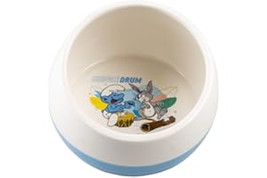 Smurfs duvoplus, Gamelle et/ou écuelle Smurftastic pour Lapins et rongeurs 800 ML,Céramique, Solide et Stable, pour Les Aliments secs et humides Ainsi Que l'eau, Passe au Lave-Vaisselle