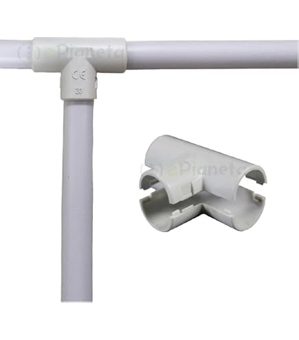 Raccordo a T in plastica nylon per tubo interno 12 mm