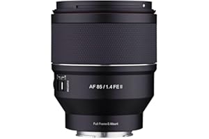 Samyang AF 85 mm F1.4 II FE pour Sony E - Autofocus plein format et objectif portrait APS-C longueur focale fixe pour appareils photo hybrides Sony E Mount boîtier