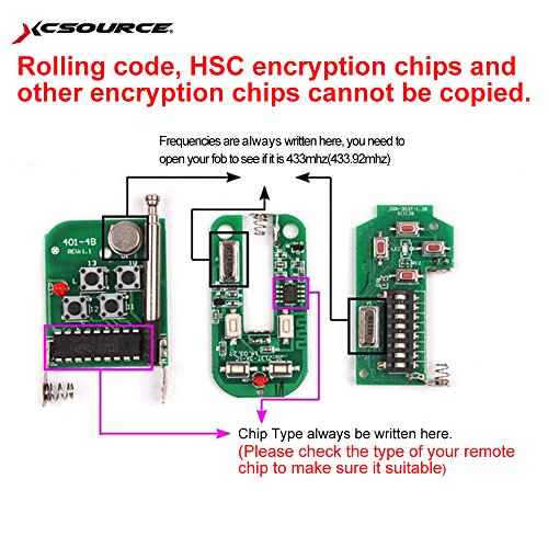 XCSOURCE 433Mhz Clonaci n Universal Clave De Control Remoto Copia Clonaci n Duplicadora Fob Para Puerta Puerta De Garaje El ctrico HS926 reviews XCSOURCE 433Mhz Clonaci n Universal Clave De Control Remoto Copia Clonaci n Duplicadora Fob Para Puerta Puerta De Garaje El ctrico HS926