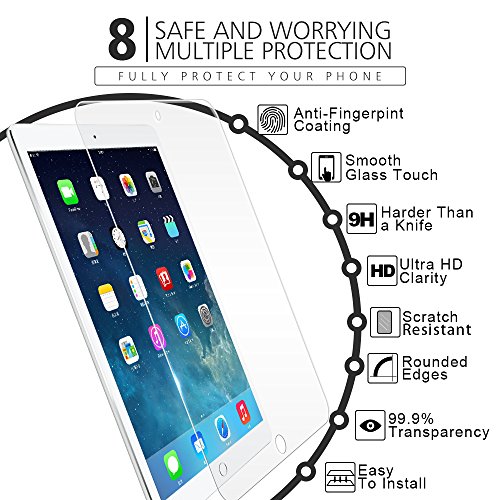 iPad Pro 10.5 Schutzfolie, iDudu [9H-Harte] [Anti-Kratz] [Blasenfrei] Panzerglas Folie Displayschutzfolie Screen Protector für Apple iPad Pro 10.5 Zoll 2017 - 5