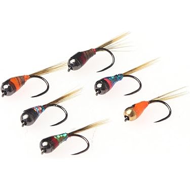 4 Mouches Nymphes Streamer Dragon Taille #10 – Leurre Pêche Truite – Olive