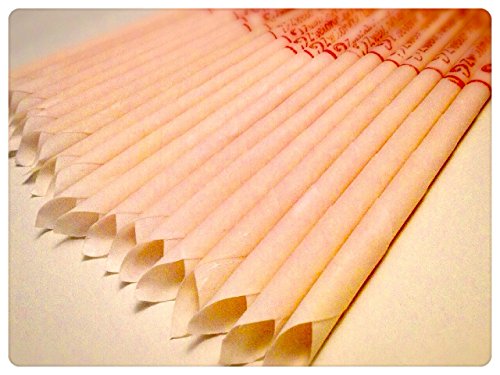 30 KÖRPERKERZEN ZweiohrkerZen® Bienenwachs Trägermaterial Baumwolle (15 Paar) mit Abbrennmarkierung und Filter - Geruch neutral