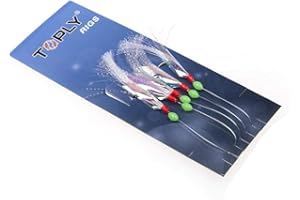 DTTRA Sunnyushine Sabiki Pesca Cebo con Ganchos, Agua Salada Sabiki, Señuelo Y Snaps Set Kit para Agua Dulce/Mar Agua Salada