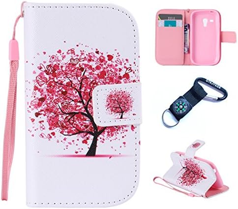 Case for Samsung Galaxy S3 Mini I8190 Silicone PU Bumper Unique Design Soft Silicone Case (Transparent Clear Case Soft Cover + Outdoor Compass Keyring) 14