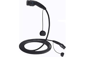 K.H.O.N.S. Typ 2 EV Ladekabel 16A/32A EV Ladekabel 5M 3.6KW/22KW Ladekabel für mit Tasche TÜV & CE Certifiziert EV Charger Ladegerät Ladestation Für alle Elektroautos geeignet (KH-T2-16A-1P)