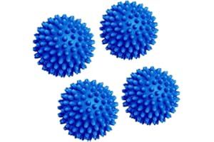 AOCGDDS 4 Pcs Blue Tumble Dryer Balls,Prevent Clothing from Getting Tangled;Reusable Soft Drying Balls for Tumble Dryer, Laundry Balls for Washing Machine, Rapid Dryer Ball, Washing Machine Balls