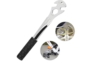 DECARETA Chiave per Pedali Bici 3 in 1 Strumento di rimozione del Pedale della Bicicletta con Impugnatura gommata Strumento di rimozione del Pedale della Bicicletta 9/16 pollici/15mm / 24mm