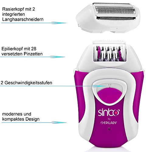 2 in 1 Damen Epilierer | Rasierer | Lady Shaver | Enthaarer | Trimmer | Body Shaver - 2