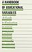 Produktbild A Handbook of Educational Variables: A Guide to Evaluation (Evaluation in Education and Human Services)