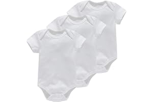 Bestele Body Bambino,Body in Cotone a Manica Corta per Bimba Bambina Bimbo,Ragazzo Ragazza Neonato Unisex-Bimbi Body Abbigliamento Intimo 0 3 6 9 12 18 24 Mesi