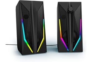 uRage 2.0-Lautsprecherset BLAST-R 200, PC-Lautsprecher, mit Kopfhörerausgang, RGB-Beleuchtung, in schwarz