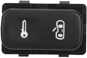 SUUONEE Interrupteur de serrure de porte central, ABS Bouton de commutateur de serrure de porte centrale noir 1Z0962125A Fit pour Mk2 2004-2013, noir