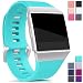 Produktbild Mornex Kompatibel Fitbit Ionic TPU Armband, Klassische Armbänder, Unisex sportliches Ersatzband zur Fitness Grün