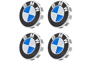 AIDODMOM 4 Pezzi Coprimozzo Ruota Auto ABS Tappi Di Cerchioni Per Cerchioni Copricerchi Universali Auto Accessori, bmw diametro 68mm 56mm Coprimozzi auto Fregi Cerchi in Lega (A, 56mm)