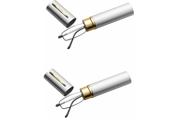 superior ZRL® 2 Pack Confortables Lunettes de Lecture Rimming Slim Unisexe avec étui à Tube +1.0 +1.5 +2.0 +2.5 +3.0 +3.5