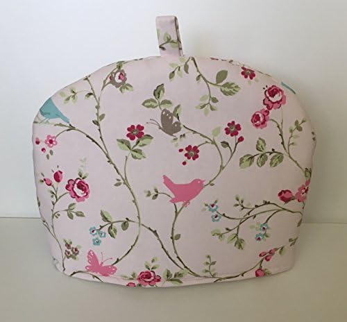 Bird & Butterfly Pink Blue Green Taupe Large Tea Cosy