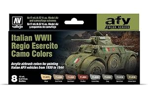 Vallejo Model Air Set 71645 Italian WWII Regio Esercito Camo Colors (8)