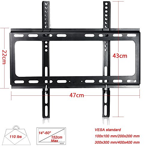 Lumsing schwenkbare neigbare TV Wandhalterung für 26-55″ Plasma LCD-LED-Flachbildschirm mit Wasserwaage und HDMI Kabel, Max VESA 400mm x 400mm - 3