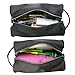 YAMIU Travel Toiletry Bag Dopp Kit Cosmetic Pouch Organizer for Men & Women Accessories (Black)