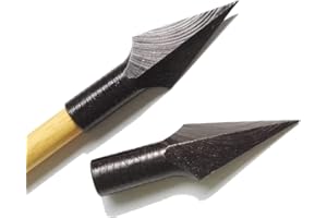 SHARROW 6pcs Tir à l'arc Chasse Pointe de Flèche Broadheads Têtes de Flèche pour Flèches de Bambou en Bois