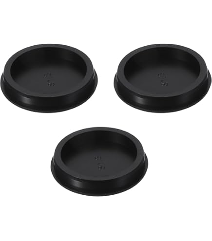 Sourcing Map Lot De 12 Bouchons Souples Et Flexibles En Caoutchouc De Silicone Pour Trou De 3,5 à 4 Mm Noir