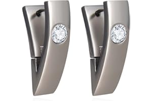 JMFENFA Titan Ohrringe für empfindliche Ohren, Titan Creolen für M?nner Frauen, hypoallergene Titan Ohrringe