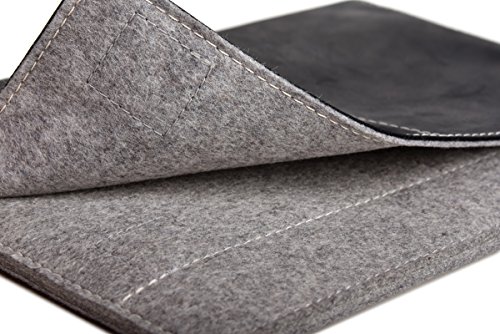 ALMWILD Apple Macbook Pro 13 H  lle  Tasche  Touch Bar  Touch ID   Macbook 12  Mod 2017   Aus echtem Rinds- Leder und 100  Woll- Filz  Case in Alpstei