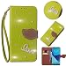 Leecase Bling Diamond Sparkle Glitter 3D PU Leather Bookstyle Magnetic Closure Wallet Flip Cover Creative Love Rhinestone Leaf Pattern for LG G4-Green RS.2369.00