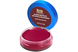 Blue Nectar Lip Tint Balm for Deep Wine Tinted Lips | Natural Beetroot Moisturizer for Dry Skin with Organic Ghee & Shea Butter | Long Lasting Hydrating Lip Tint (10g)