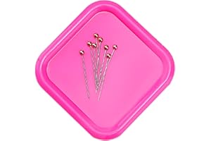 Caja De Agujas Magnética,Alfiletero Magnético,Alfiletero De Costura Magnético,Cojín Alfiler Magnético,Cojines Soporte De Alfileres,Caja De Almacenamiento De Alfileres,Rosa,Kiuiom