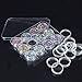 eBoot 12 Colors Nail Art Decorations Nail Stone Rhinestones with 12 Pack Small Container Pots, 6000 Pieces